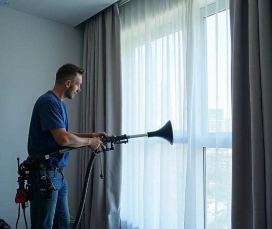 Professional curtain stain removal process equipment Matty Curtain Cleaning northmead-nsw