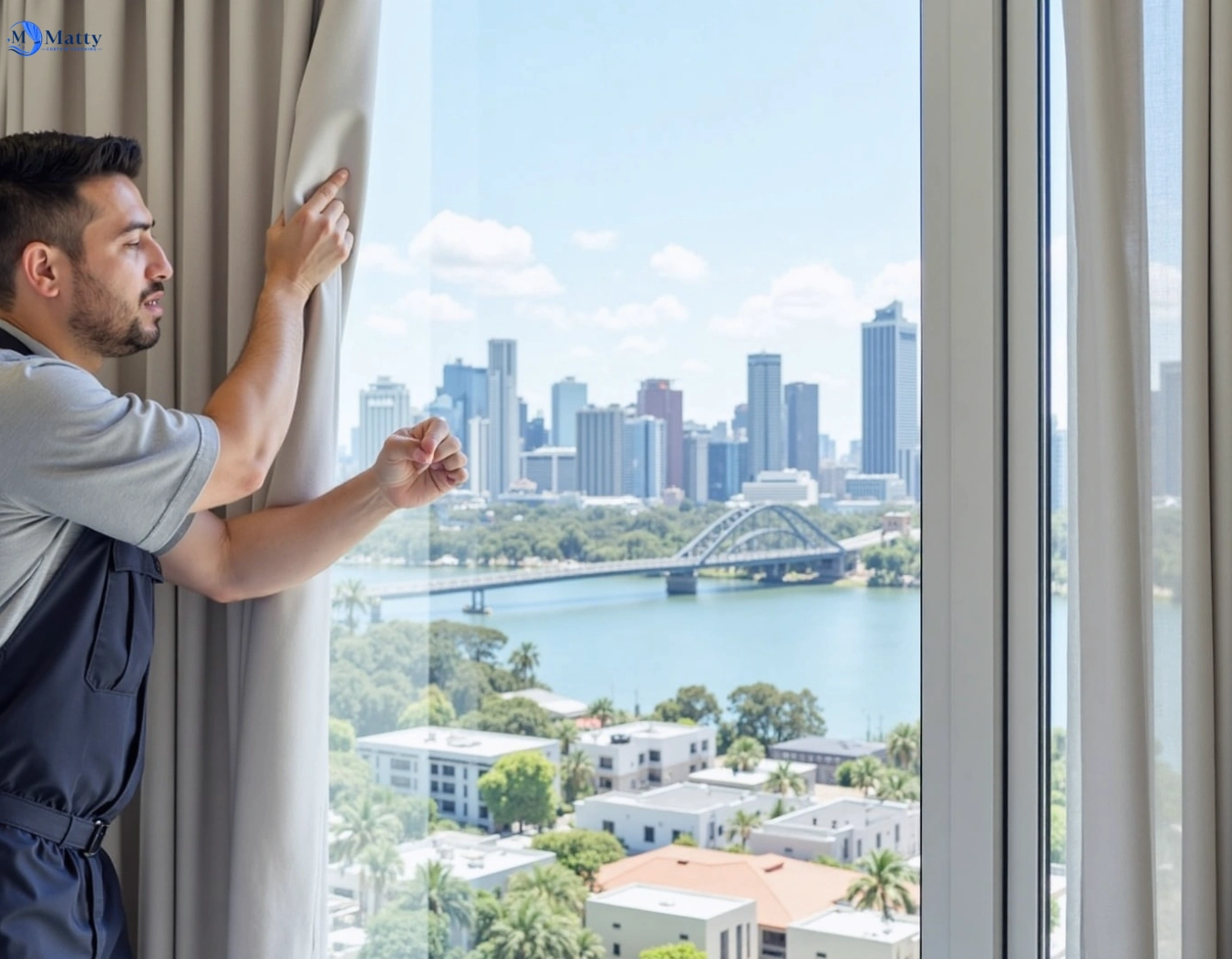 Professional curtain steam cleaning service northmead-nsw QLD by Matty Curtain Cleaning